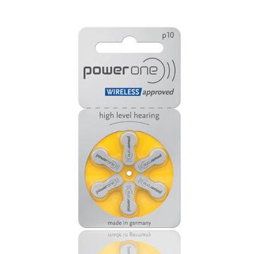 Power One P10 Hearing Aid Batteries - Size 10, 1.45V PR70
