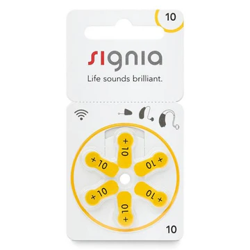 Signia size 10 Hearing Aid Batteries