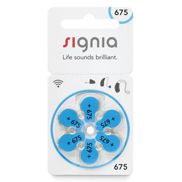 Signia size 675 Hearing Aid Batteries